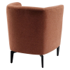 Designové křeslo, terakota/černá, KAPY Designové křeslo, terakota/černá, KAPY