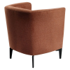 Designové křeslo, terakota/černá, KAPY Designové křeslo, terakota/černá, KAPY