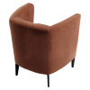 Designové křeslo, terakota/černá, KAPY Designové křeslo, terakota/černá, KAPY