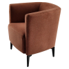 Designové křeslo, terakota/černá, KAPY Designové křeslo, terakota/černá, KAPY