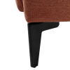 Designové křeslo, terakota/černá, KAPY Designové křeslo, terakota/černá, KAPY