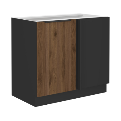 Spodní skříňka, ořech okapi/černá, MENZO 105 ND 1F BB Spodní skříňka, ořech okapi/černá, MENZO 105 ND 1F BB