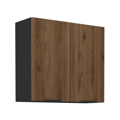 Horní skříňka, ořech okapi/černá, MENZO 80 G-72 2F Horní skříňka, ořech okapi/černá, MENZO 80 G-72 2F