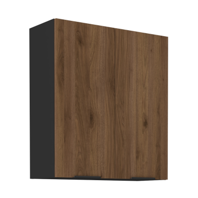 Horní skříňka, ořech okapi/černá, MENZO 80 G-90 2F Horní skříňka, ořech okapi/černá, MENZO 80 G-90 2F