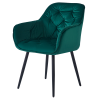 Designové křeslo, zelená Velvet látka, FEDRIS NEW Designové křeslo, zelená Velvet látka, FEDRIS NEW