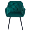 Designové křeslo, zelená Velvet látka, FEDRIS NEW Designové křeslo, zelená Velvet látka, FEDRIS NEW