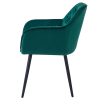 Designové křeslo, zelená Velvet látka, FEDRIS NEW Designové křeslo, zelená Velvet látka, FEDRIS NEW
