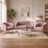 Designové křeslo, růžová Velvet látka/chrom-stříbrný, BAGY Designové křeslo, růžová Velvet látka/chrom-stříbrný, BAGY