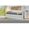 Rozkládací postel FLOPY 90x200 s přistýlkou včetně roštů. Masiv bílá