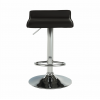 Barová židle LARIA. Ekokůže černá/kov